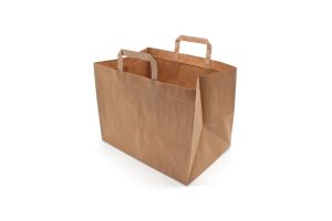 Extra Large Brown Kraft Handled Bags - 100 bags